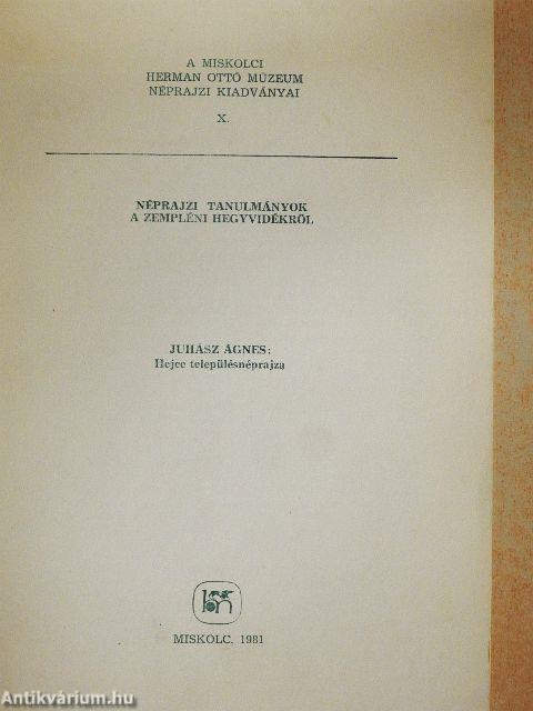 Hejce településnéprajza