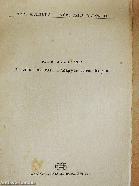 A széna takarása a magyar parasztságnál