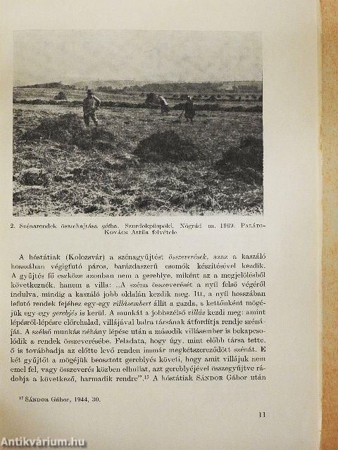 A széna takarása a magyar parasztságnál