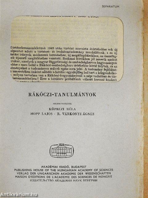 A Rákóczi-hagyomány 1945 után