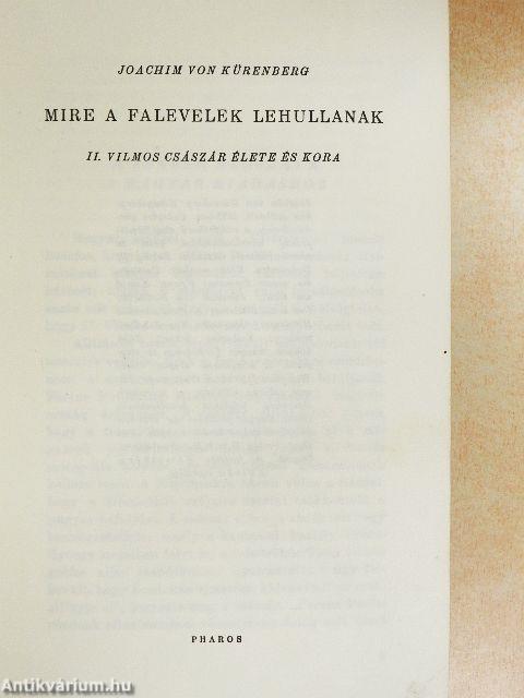 Mire a falevelek lehullanak