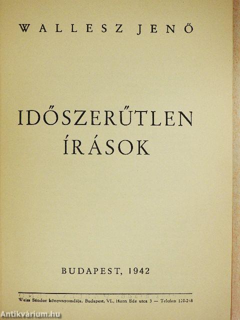 Időszerűtlen írások