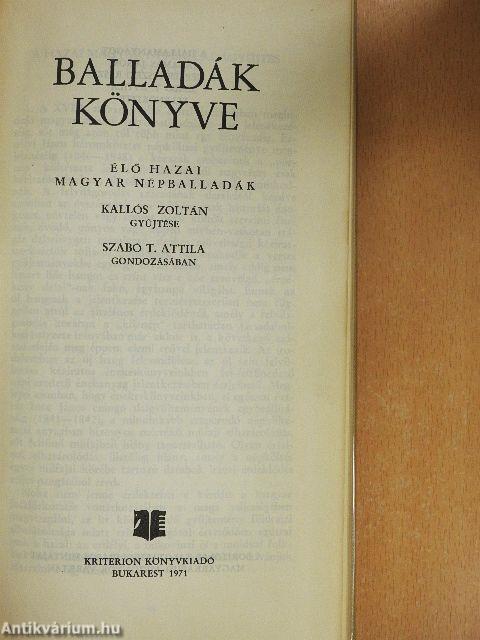 Balladák könyve