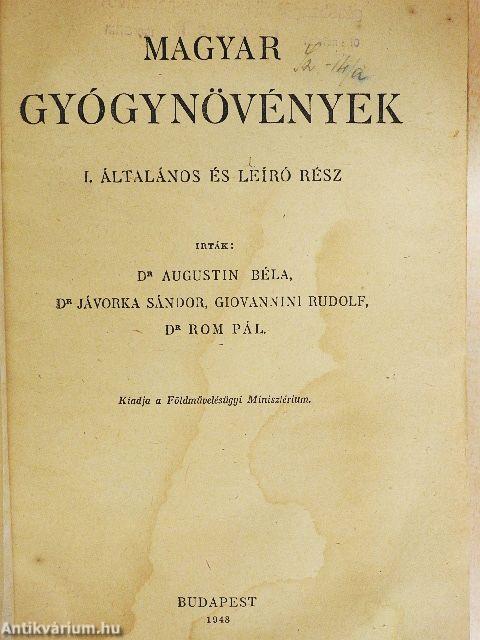 Magyar gyógynövények I. (töredék)