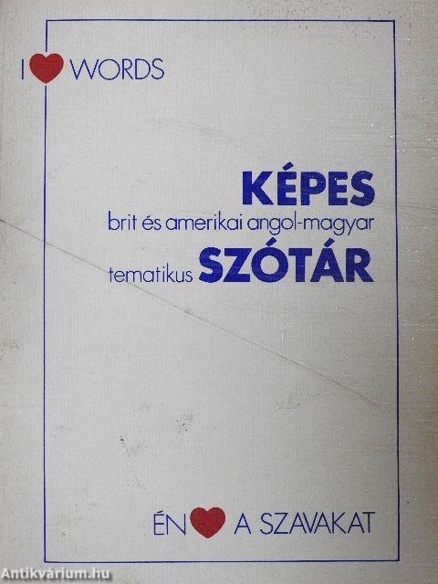 Képes brit és amerikai angol-magyar tematikus szótár