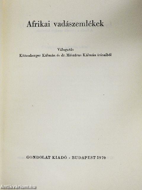 Afrikai vadászemlékek