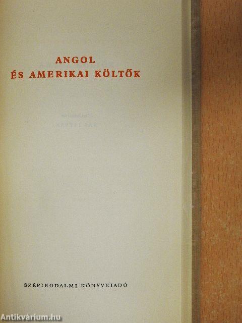 Angol és amerikai költők