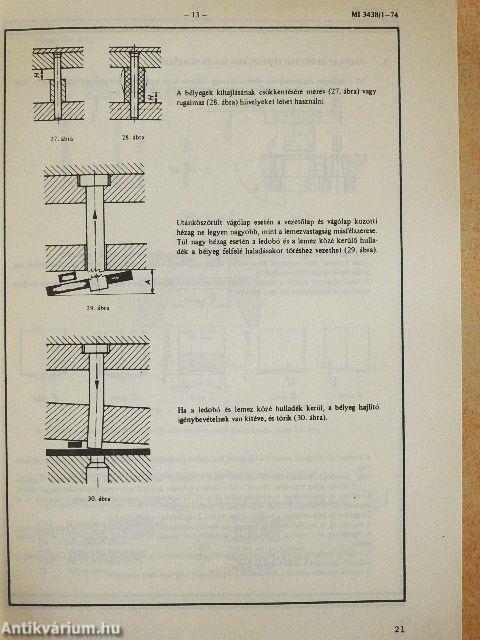 Hidegsajtoló szerszámok
