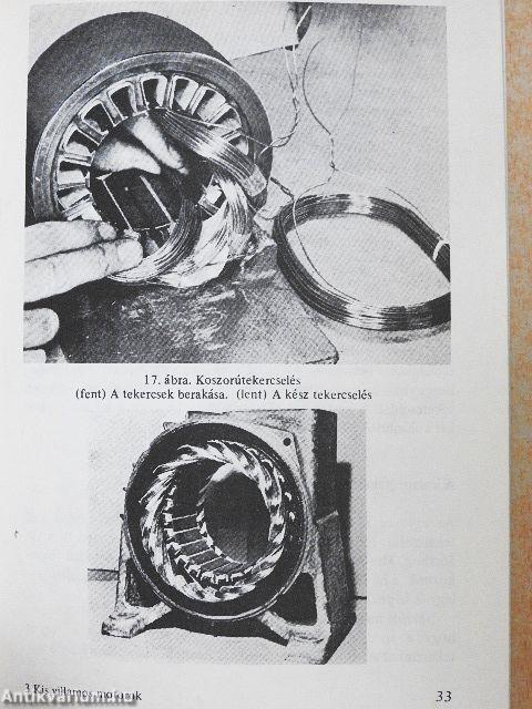 Kis villamos motorok áttekercselése