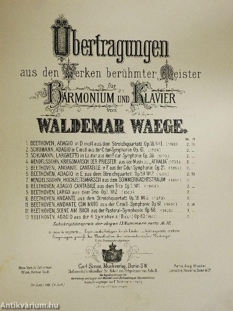 23 db kotta harmóniumra és zongorára