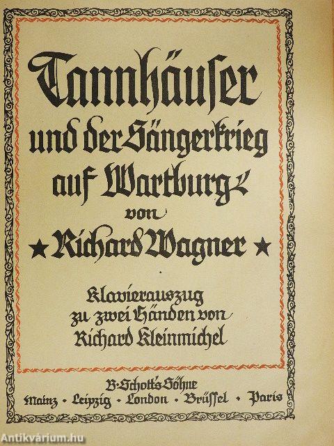 Tannhäuser und der Sängerkrieg auf Wartburg