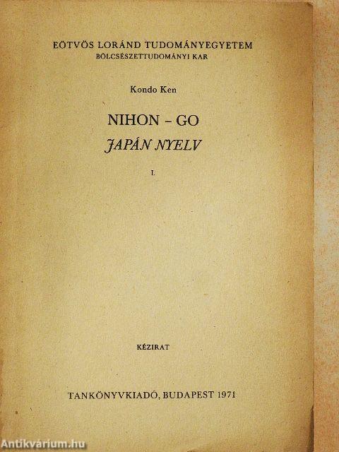 NIHON-GO Japán nyelv I.