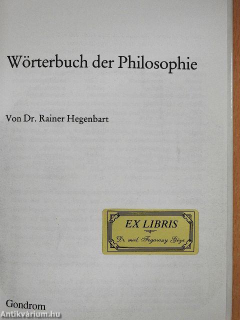 Wörterbuch der Philosophie