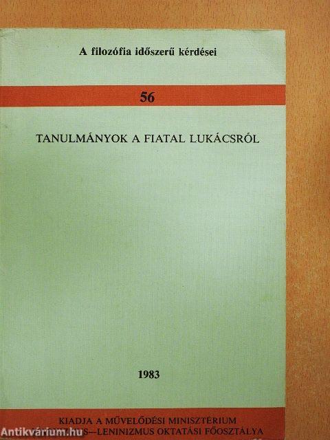 Tanulmányok a fiatal Lukácsról