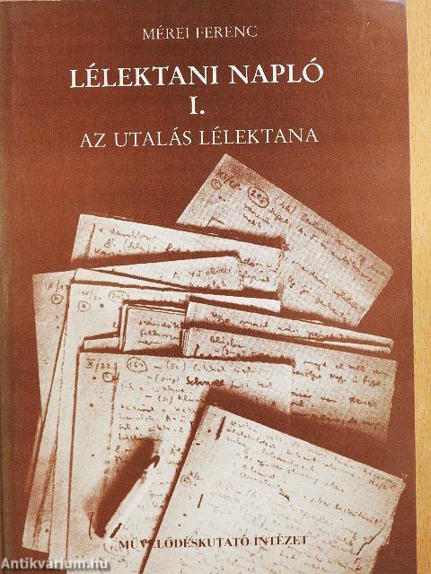 Lélektani napló I-IV.