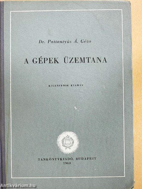 A gépek üzemtana