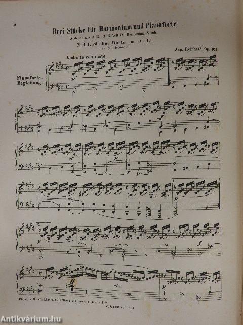 23 db kotta harmóniumra és zongorára