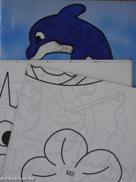 Színes állatvilág üvegfestéssel