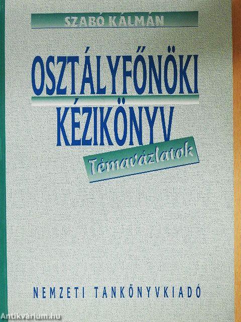 Osztályfőnöki kézikönyv