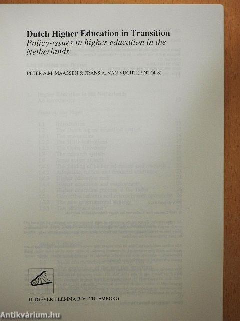 Dutch Higher Education in Transition