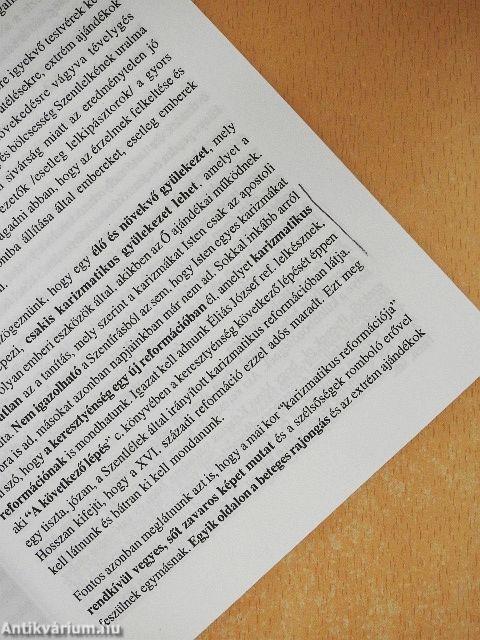 Karizmák a Biblia világosságában