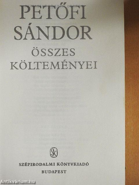Petőfi Sándor összes költeményei