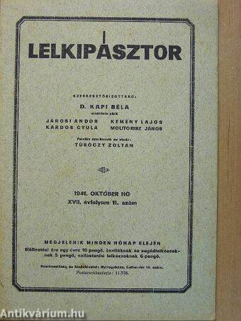 Lelkipásztor 1941. október