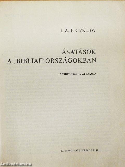 Ásatások a "Bibliai" országokban