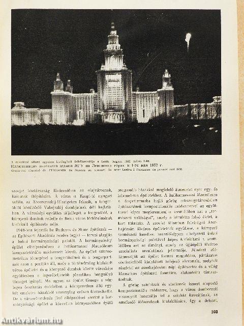 Magyar Építőművészet 1952/3.