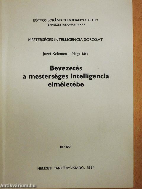 Bevezetés a mesterséges intelligencia elméletébe