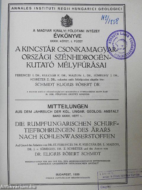 A kincstár csonkamagyarországi szénhidrogénkutató mélyfúrásai