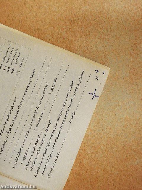 Földrajz munkafüzet 8.