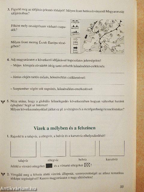 Földrajz munkafüzet 8.