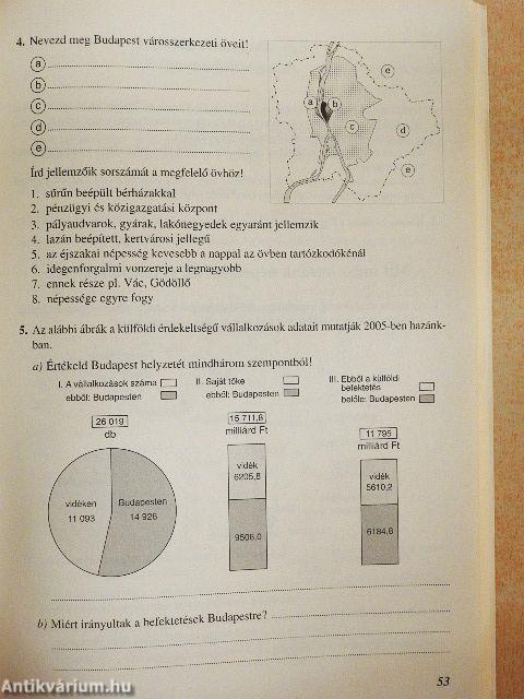 Földrajz munkafüzet 8.