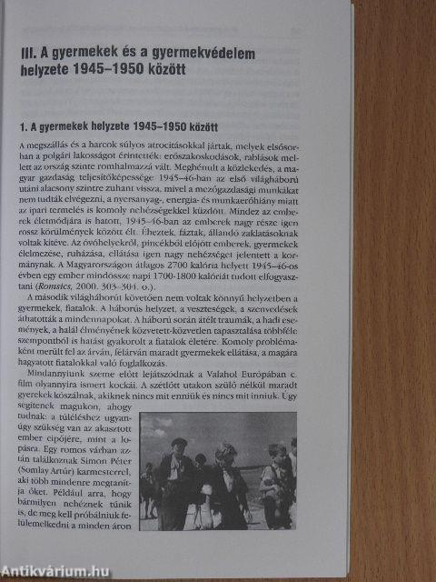 Javítóintézeti neveltek Aszódon 1945-1950 között