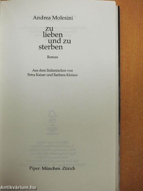 Zu lieben und zu sterben