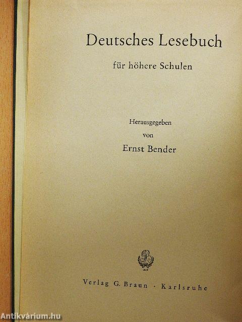 Deutsches Lesebuch für höhere Schulen 4.