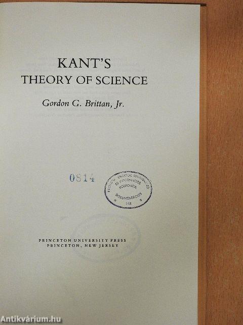 Kant's Theory of Science