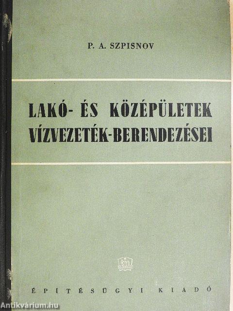 Lakó- és középületek vízvezetékberendezései