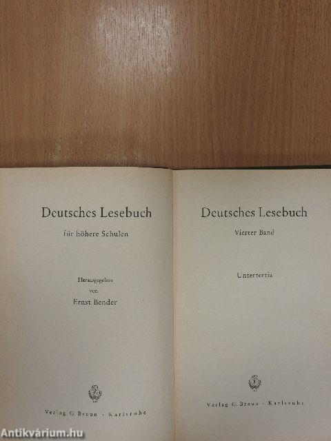 Deutsches Lesebuch für höhere Schulen 4.
