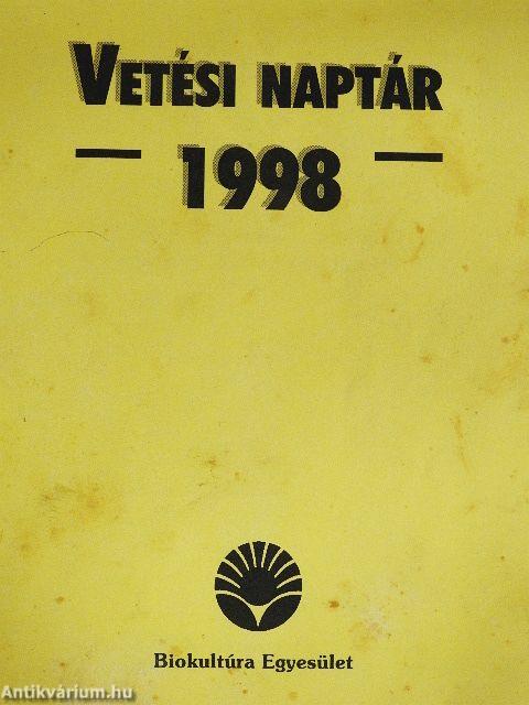 Vetési naptár 1998