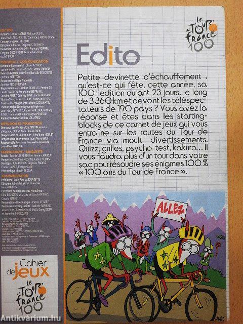 Cahier de jeux de Le Tour de France 100 + cahier spécial enfants