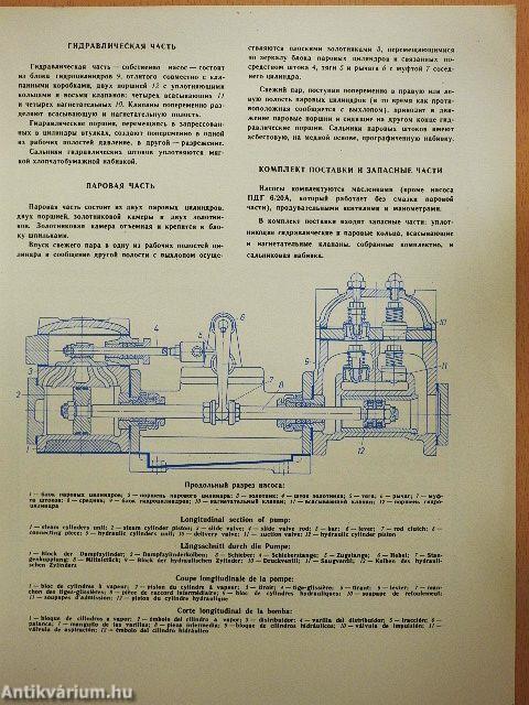 Direct-acting horizontal steam piston pumps