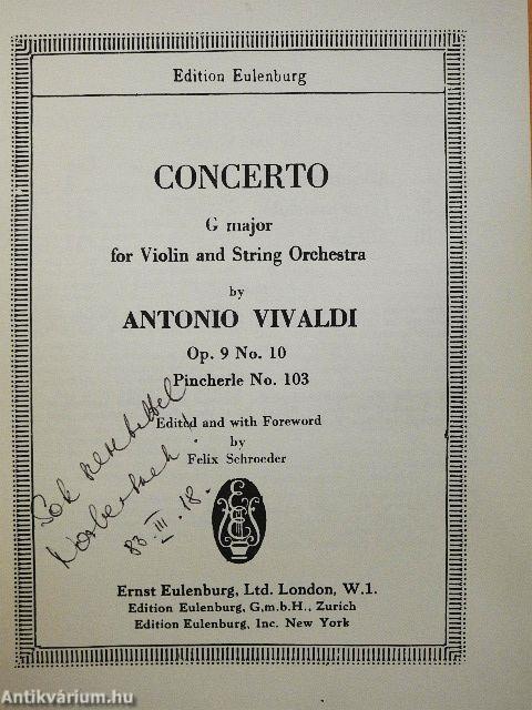 Concerto G major for Violin and String Orchestra