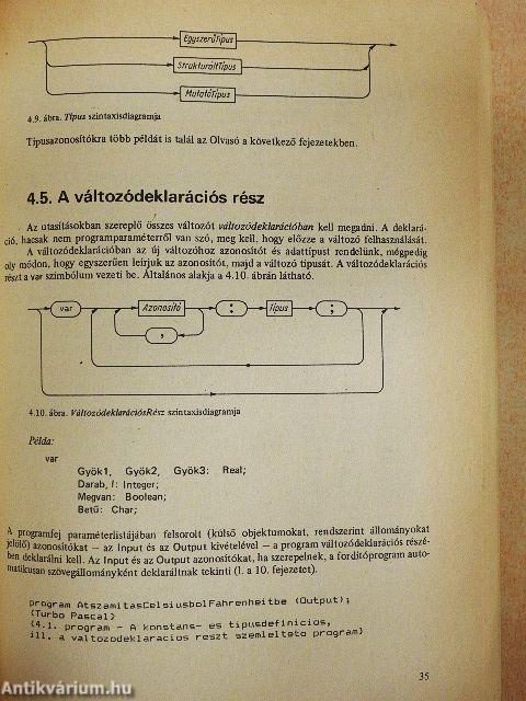 A PASCAL programozási nyelv