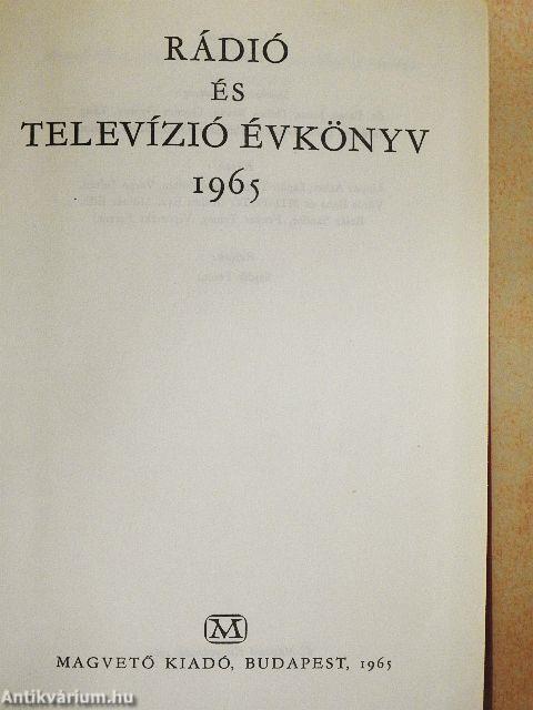 Rádió és Televízió évkönyv 1965