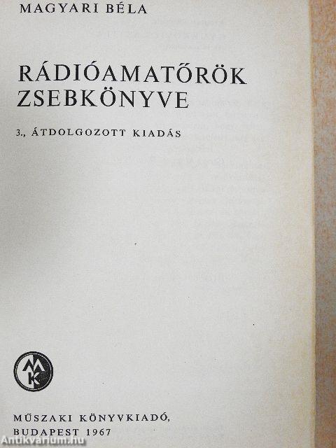 Rádióamatőrök zsebkönyve