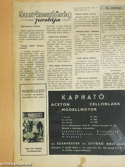 Modellezés 1964. szeptember