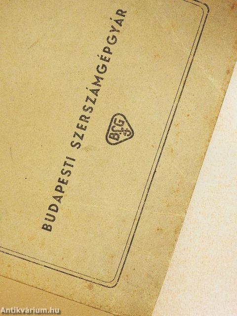 Gépkönyv az EU 175 és EU 215 esztergákhoz