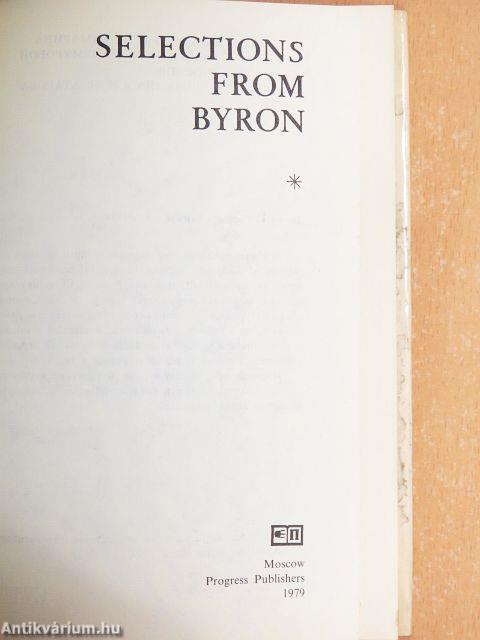 Selections from Byron